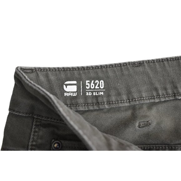 G-STAR RAW 5620 Elwood 3D Slim Asfalt Jeans 33x34 - Picture 9 of 10